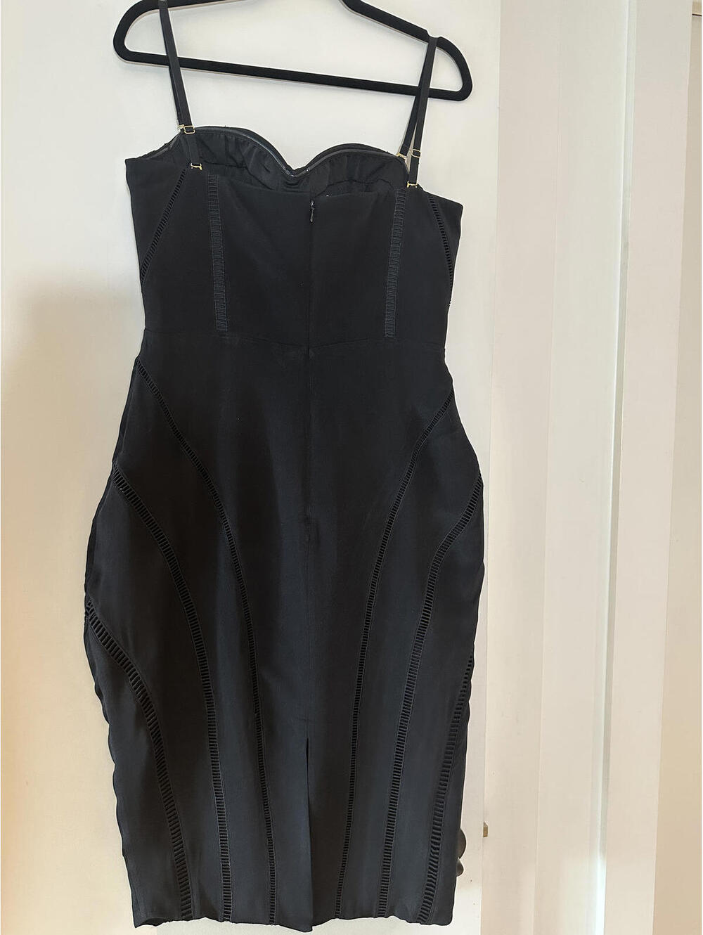 MISHA Black Strapless Bodycon Dress - Picture 3 of 4